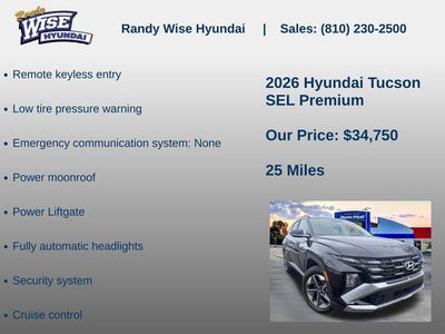 2026 Hyundai TUCSON SEL Premium AWD
