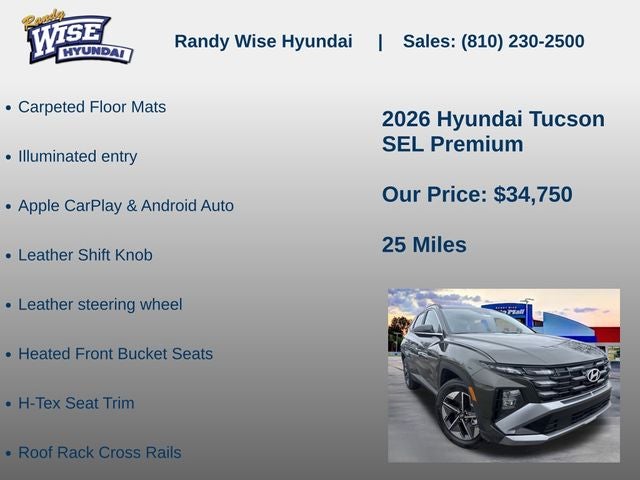 2026 Hyundai TUCSON SEL Premium AWD