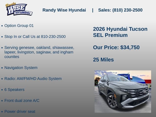 2026 Hyundai TUCSON SEL Premium AWD