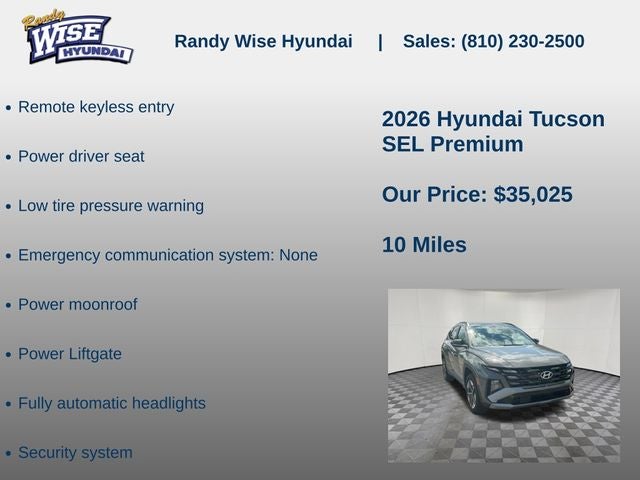 2026 Hyundai TUCSON SEL Premium AWD