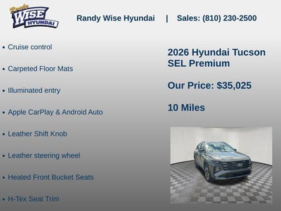 2026 Hyundai TUCSON SEL Premium AWD