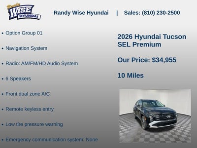 2026 Hyundai TUCSON SEL Premium AWD