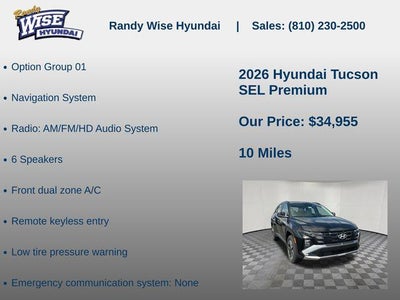 2026 Hyundai TUCSON SEL Premium AWD
