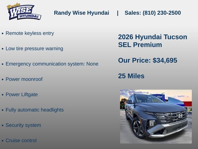 2026 Hyundai TUCSON SEL Premium AWD