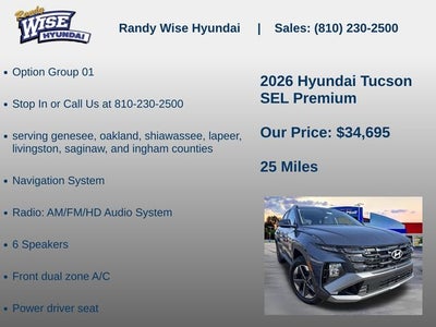 2026 Hyundai TUCSON SEL Premium AWD
