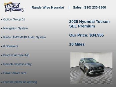 2026 Hyundai TUCSON SEL Premium AWD