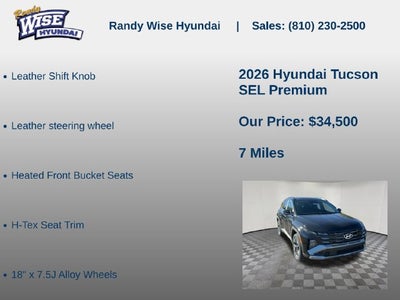 2026 Hyundai TUCSON SEL Premium AWD