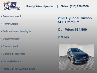 2026 Hyundai TUCSON SEL Premium AWD