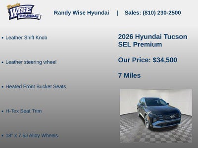 2026 Hyundai TUCSON SEL Premium AWD