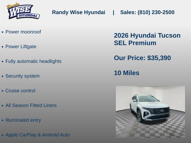 2026 Hyundai TUCSON SEL Premium AWD