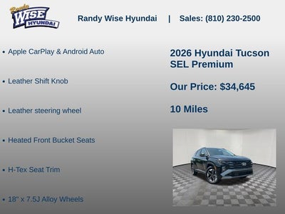 2026 Hyundai TUCSON SEL Premium AWD