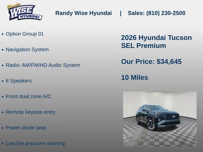 2026 Hyundai TUCSON SEL Premium AWD