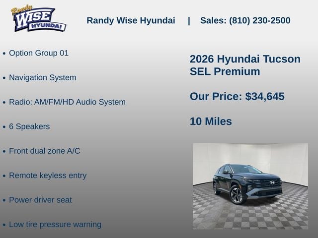 2026 Hyundai TUCSON SEL Premium AWD