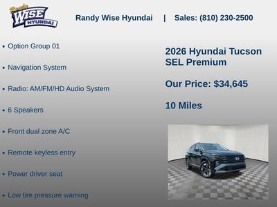 2026 Hyundai TUCSON SEL Premium AWD