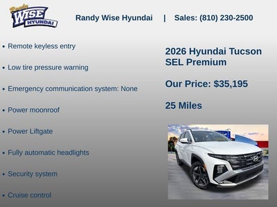 2026 Hyundai TUCSON SEL Premium AWD