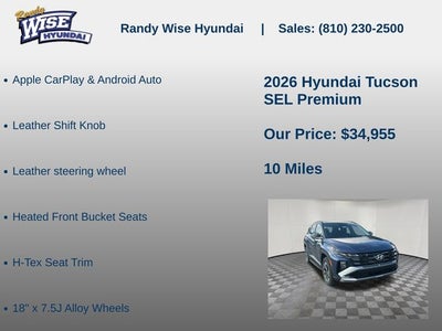 2026 Hyundai TUCSON SEL Premium AWD