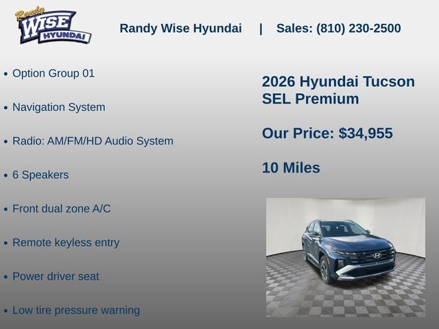 2026 Hyundai TUCSON SEL Premium AWD