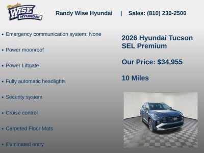 2026 Hyundai TUCSON SEL Premium AWD