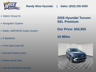 2026 Hyundai TUCSON SEL Premium AWD