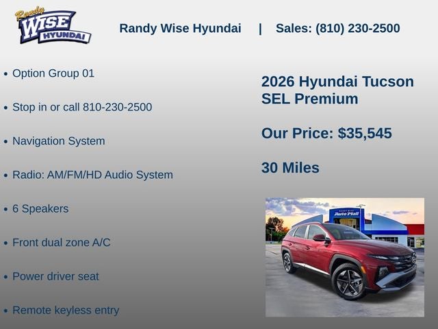2026 Hyundai TUCSON SEL Premium AWD