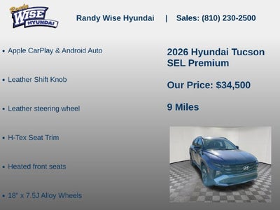 2026 Hyundai TUCSON SEL Premium AWD