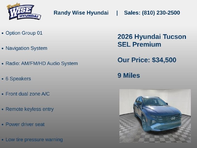 2026 Hyundai TUCSON SEL Premium AWD