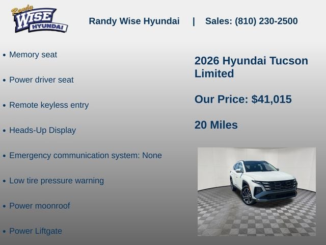 2026 Hyundai TUCSON Limited AWD