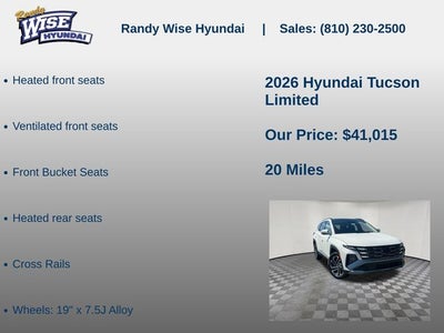2026 Hyundai TUCSON Limited AWD