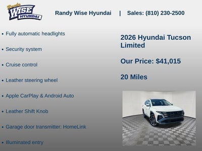 2026 Hyundai TUCSON Limited AWD