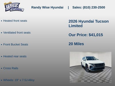 2026 Hyundai TUCSON Limited AWD