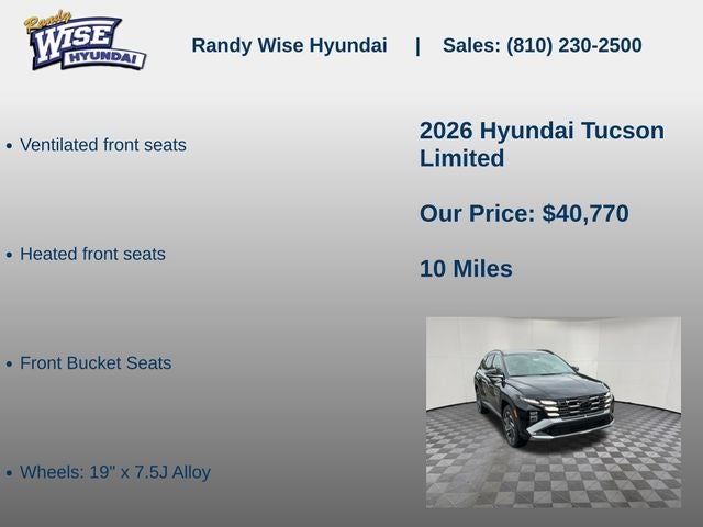 2026 Hyundai TUCSON Limited AWD