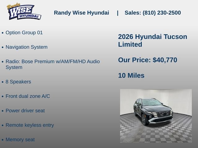 2026 Hyundai TUCSON Limited AWD