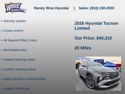 2026 Hyundai TUCSON Limited AWD