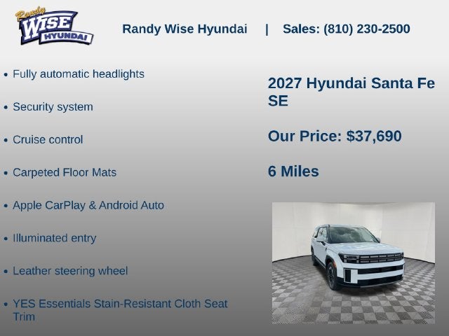 2027 Hyundai SANTA FE SE FWD