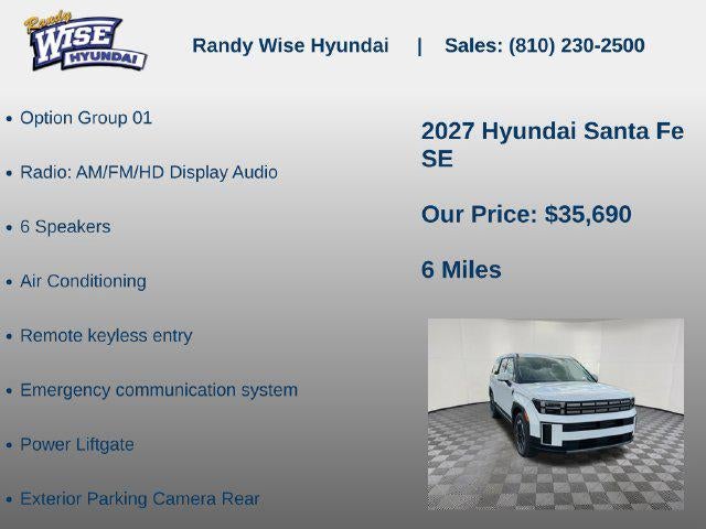2027 Hyundai SANTA FE SE FWD