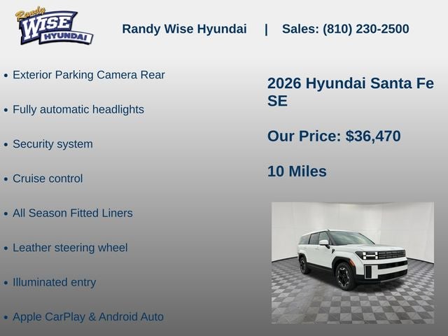 2026 Hyundai SANTA FE SE AWD