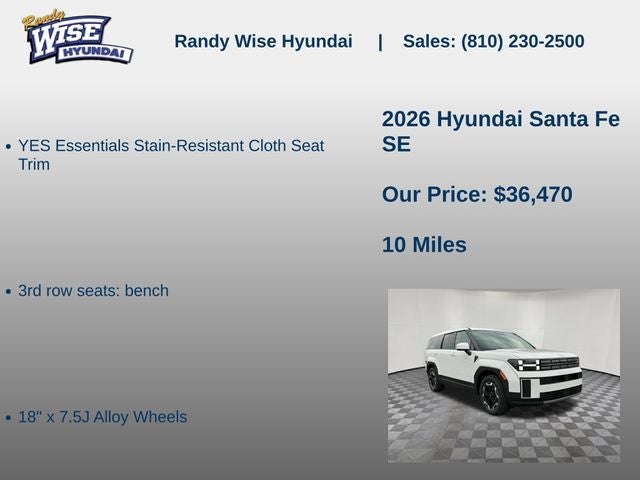 2026 Hyundai SANTA FE SE AWD