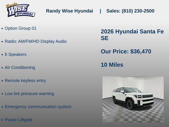 2026 Hyundai SANTA FE SE AWD