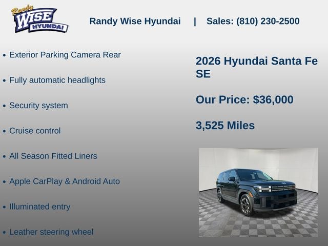 2026 Hyundai SANTA FE SE AWD