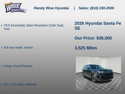2026 Hyundai SANTA FE SE AWD