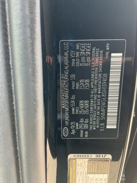 2025 Hyundai SANTA FE SEL