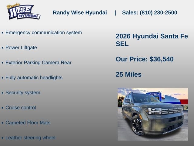 2026 Hyundai SANTA FE SEL FWD