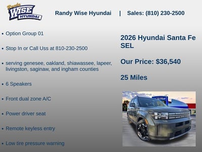 2026 Hyundai SANTA FE SEL FWD