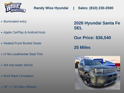 2026 Hyundai SANTA FE SEL FWD