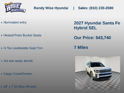 2027 Hyundai SANTA FE HYBRID SEL
