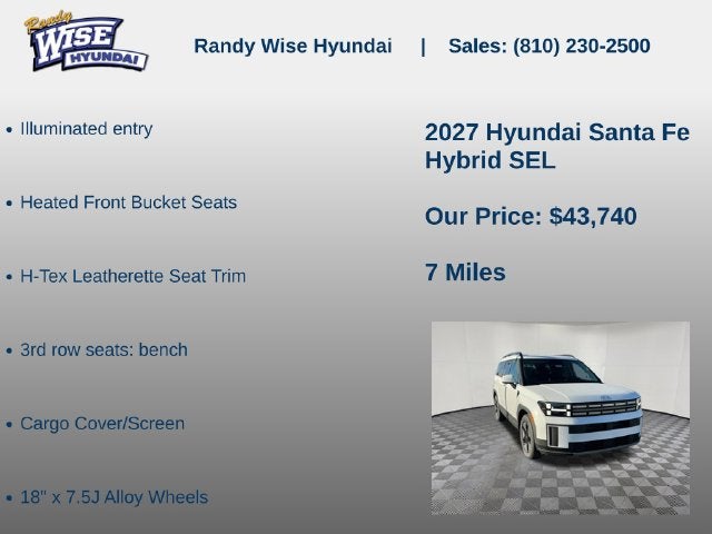 2027 Hyundai SANTA FE HYBRID SEL