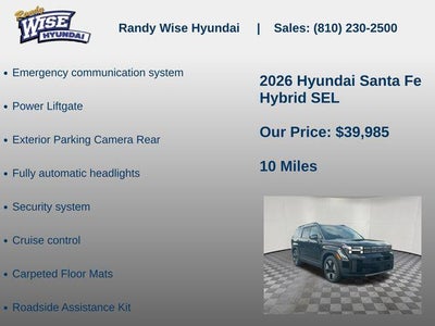 2026 Hyundai SANTA FE HYBRID SEL