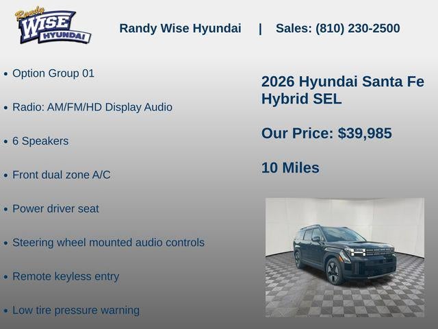 2026 Hyundai SANTA FE HYBRID SEL