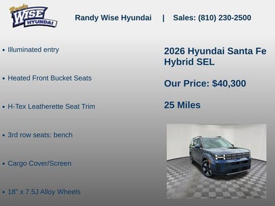 2026 Hyundai SANTA FE HYBRID SEL