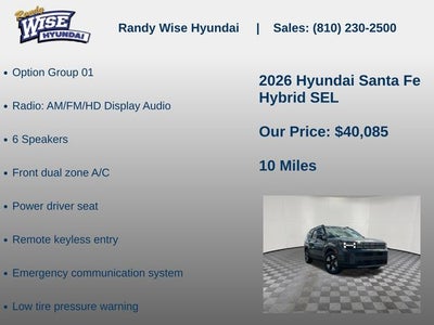 2026 Hyundai SANTA FE HYBRID SEL